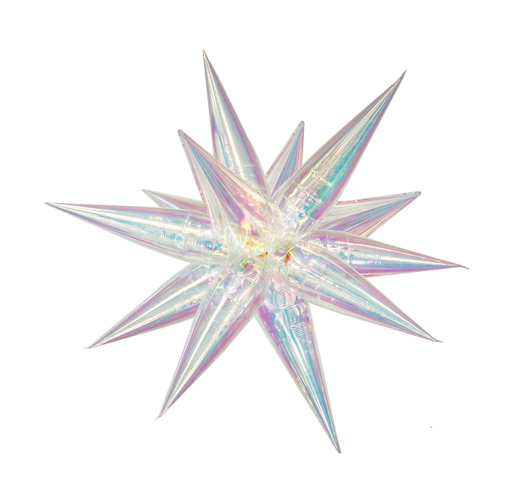 [26FG240] Exploding Star - Iridescent - 26 inch - 5 St.