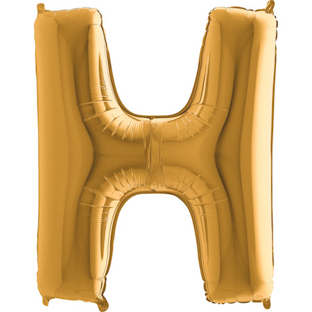 [272G-P] Letter H - Gold - 40 inch - Grabo