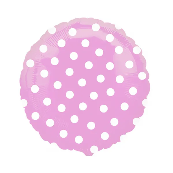 Round Polka Dot - Pastel Pink - 18 inch - Flex