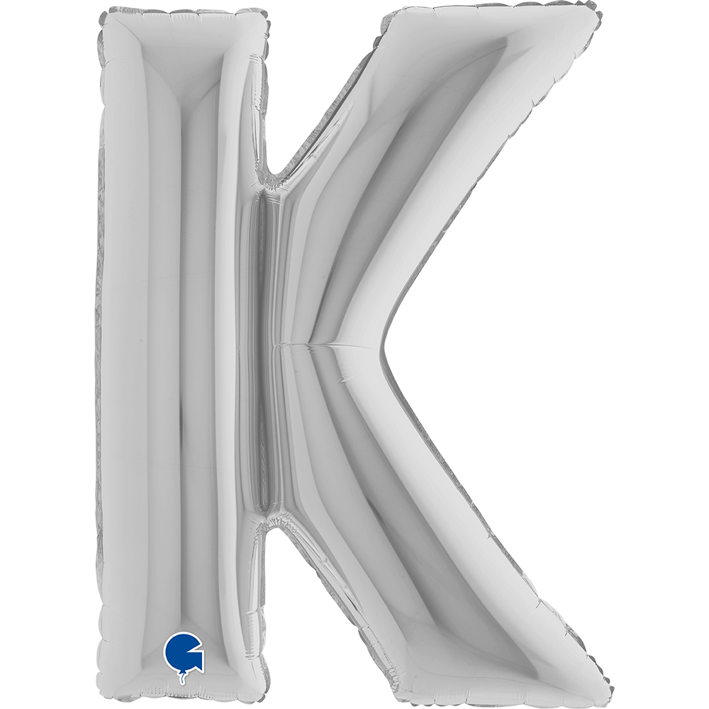 Letter K - Silver - 40 inch - Grabo