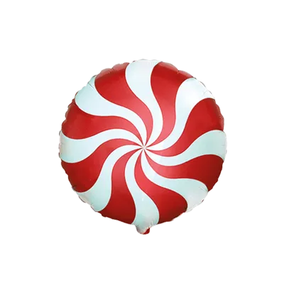Round Candy - Red - 9 inch - Flex - 5 Pcs