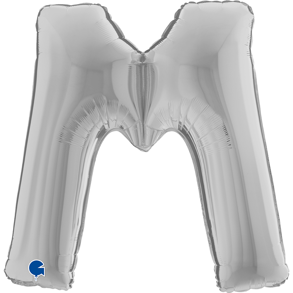 Letter M - Silver - 40 inch - Grabo