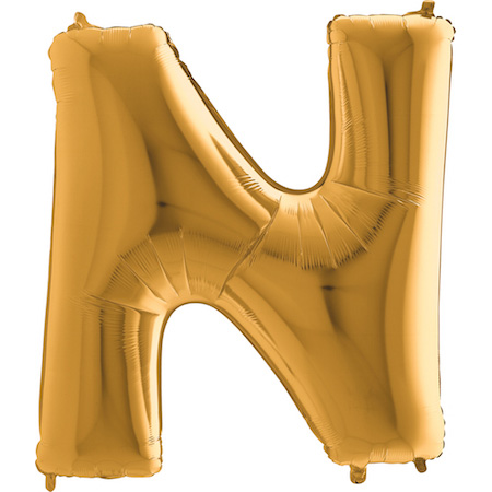 [332G-P] Letter N - Gold - 40 inch - Grabo