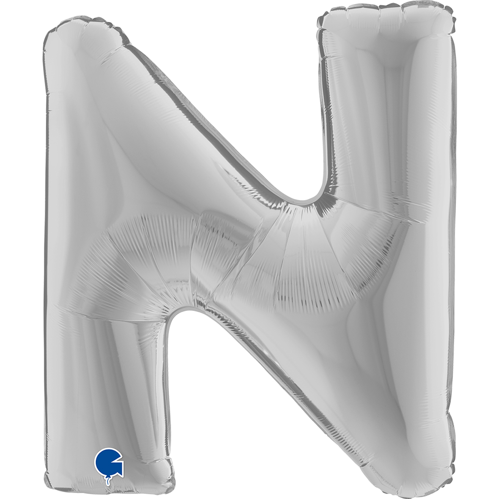 Letter N - Silver - 40 inch - Grabo