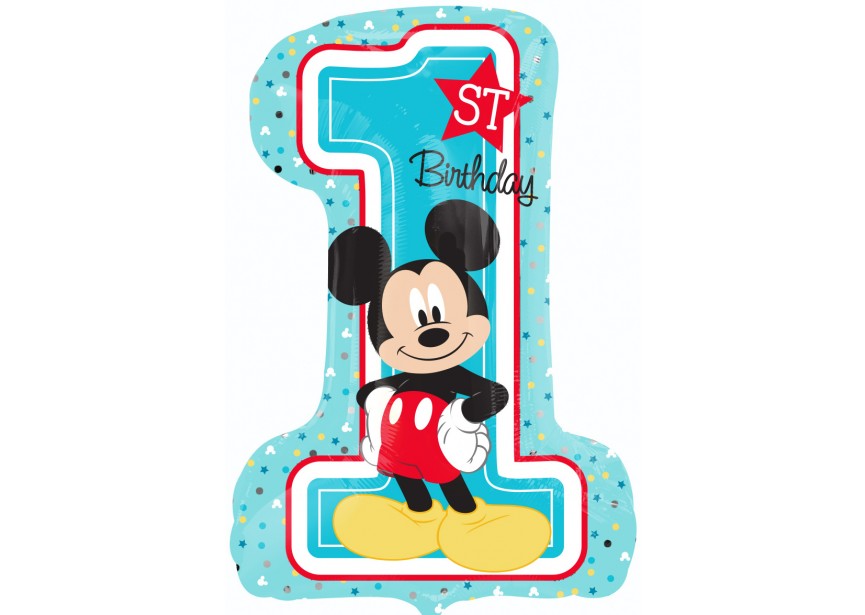 [34343] Mickey - 1st Birthday - 28 inch - Anagram