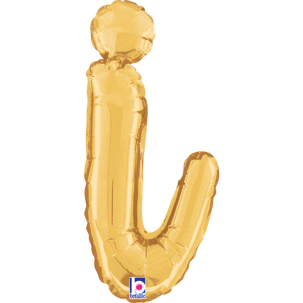 [34709G-P] Script Letter I - Gold - Betallic