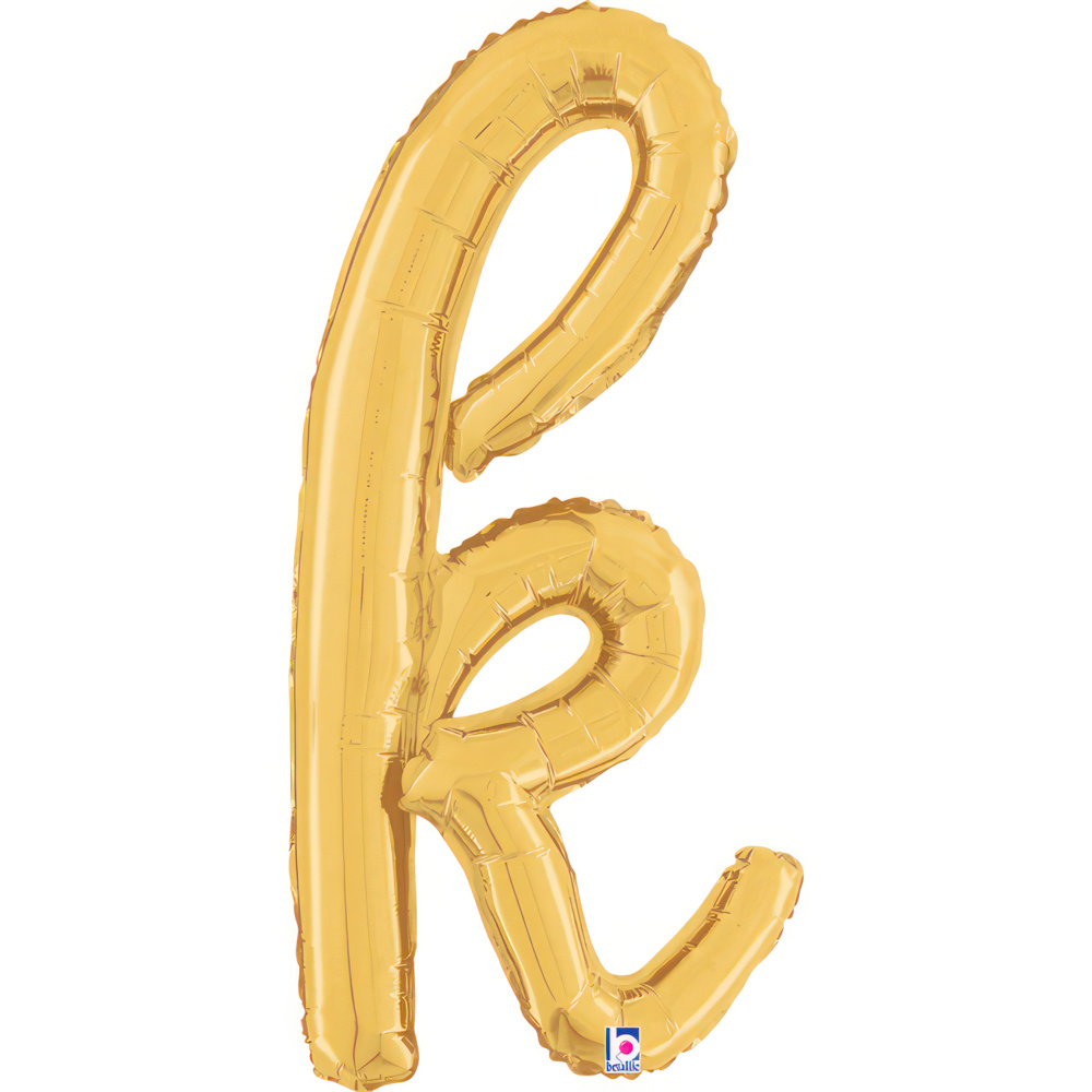 [34711G-P] Script Letter K - Gold - Betallic
