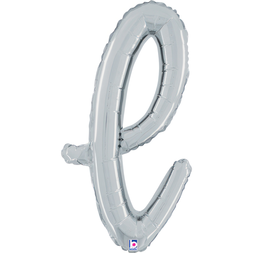 [34712S-P] Script Letter L - Silver - Betallic