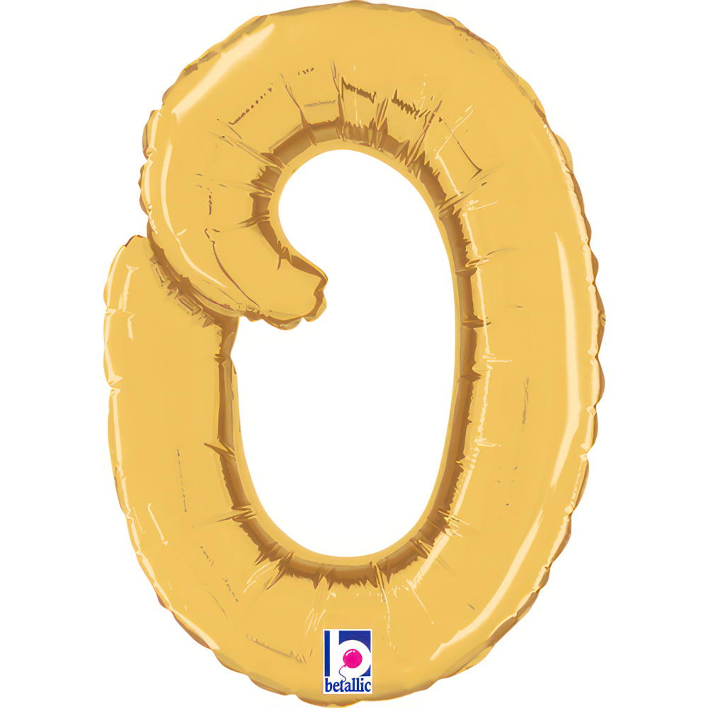 Script Letter O - Gold - Betallic