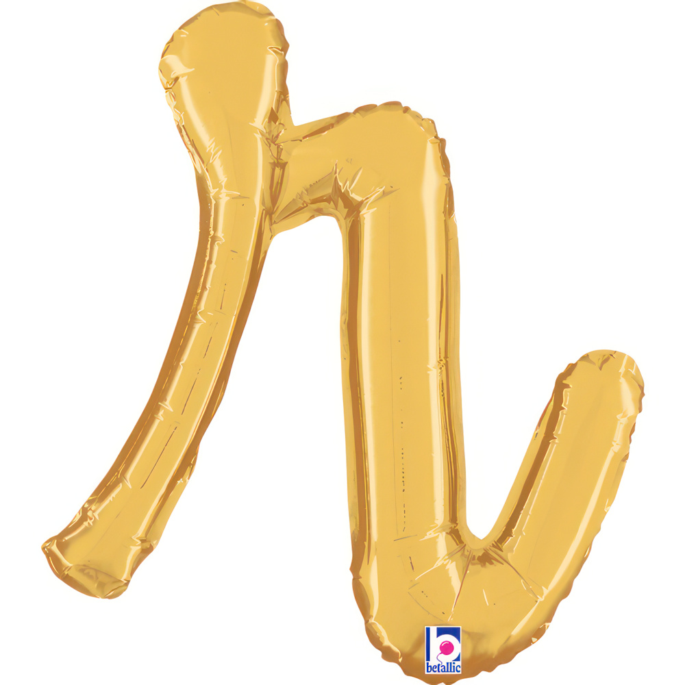 Script Letter R - Gold - Betallic