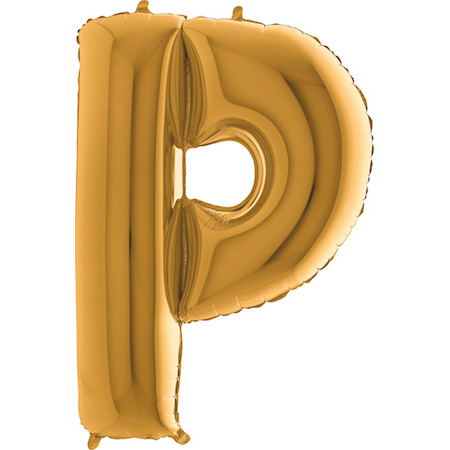 [352G-P] Letter P - Gold - 40 inch - Grabo