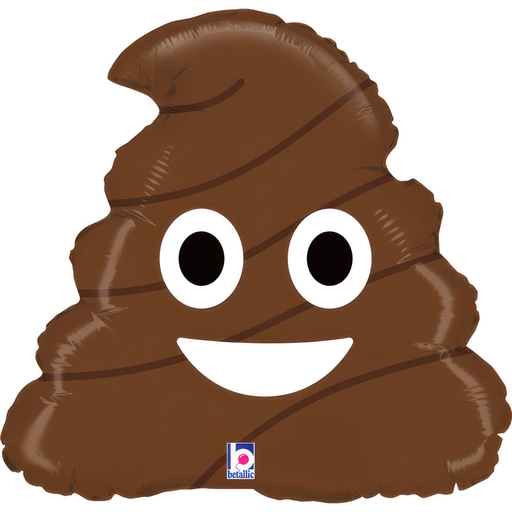 Emoji Poo - 17 inch - Betallic