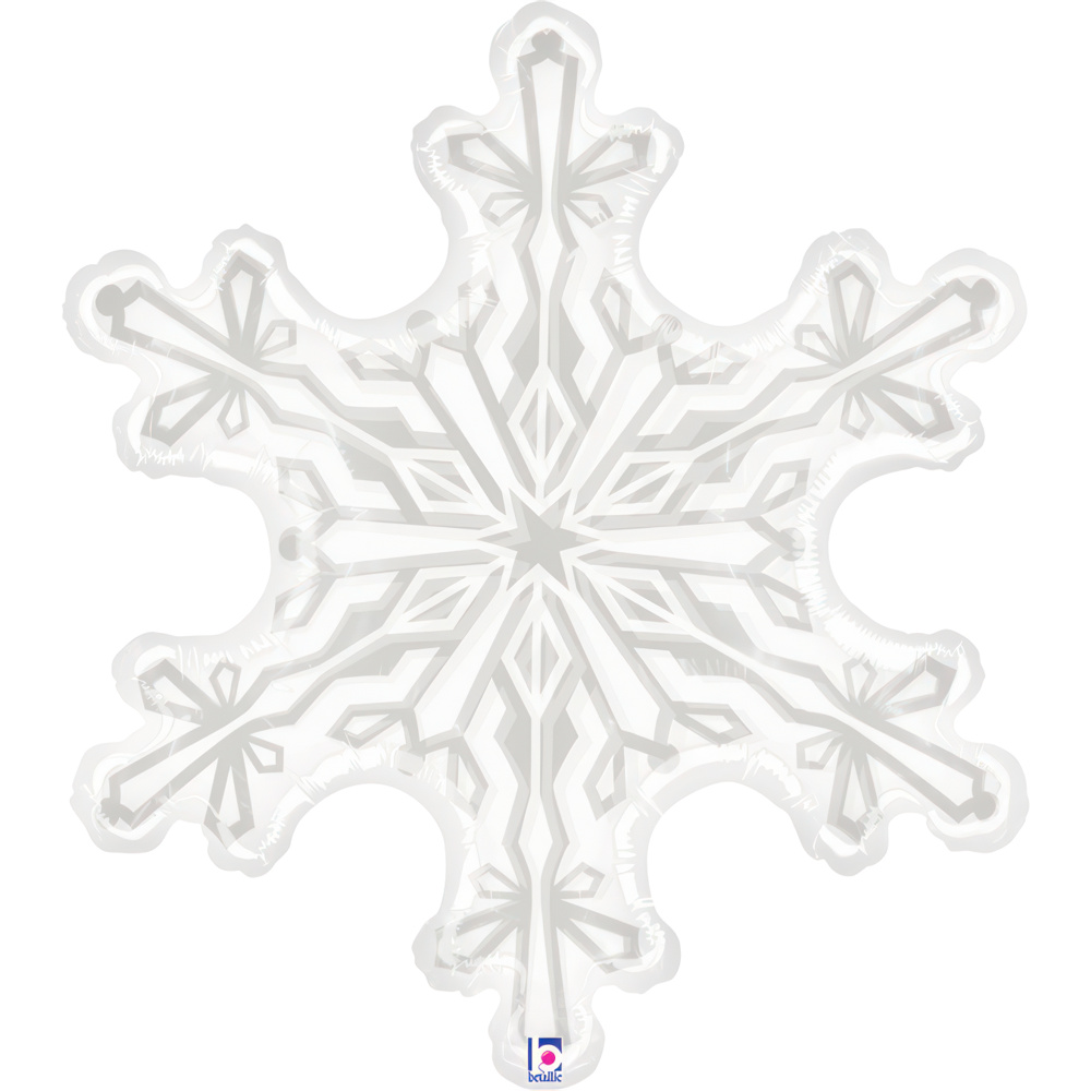 [35737TE-P] Snowflake - Clear - 38 inch - Betallic
