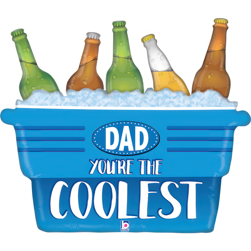 [35789-P] Coolest Dad Cooler - 33 inch - Betallic