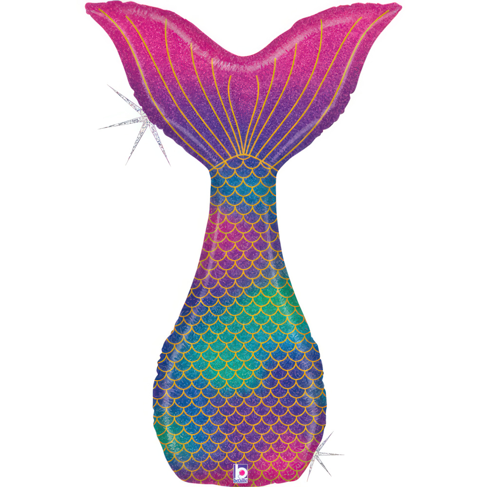 [35901GH-P] Glittering Mermaid Tail - 42 inch - Betallic