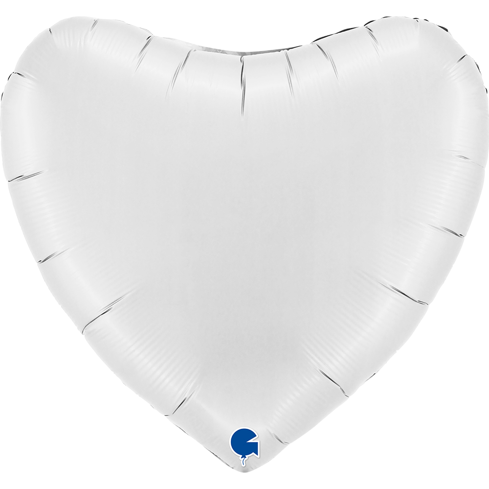 Heart Satin White - 36 inch - Grabo