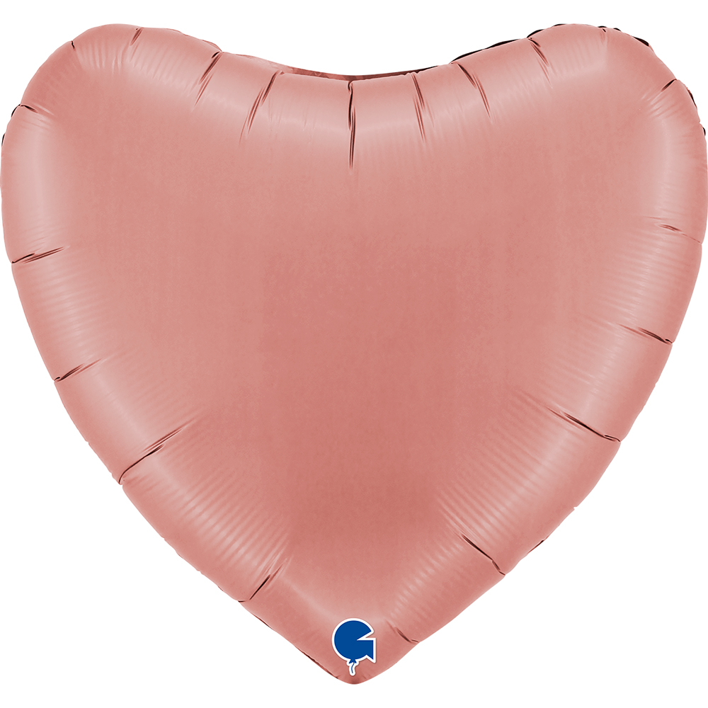 Heart Satin Rose Gold - 36 inch - Grabo