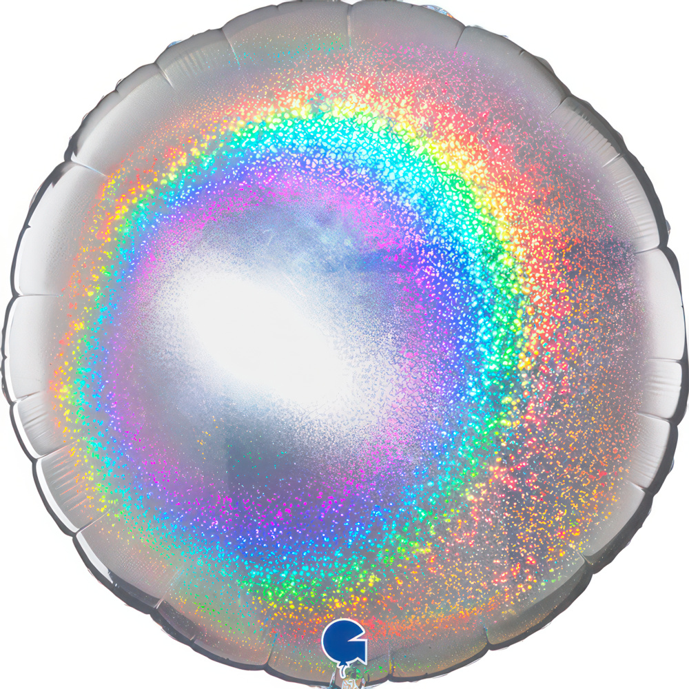 [36169GHS-P] Round Glittering Silver  - 36 inch - Grabo