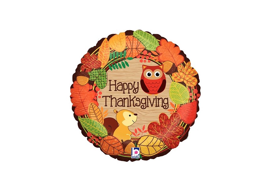 [36188] Happy Thanksgiving Woodland - 18 inch - Betallic