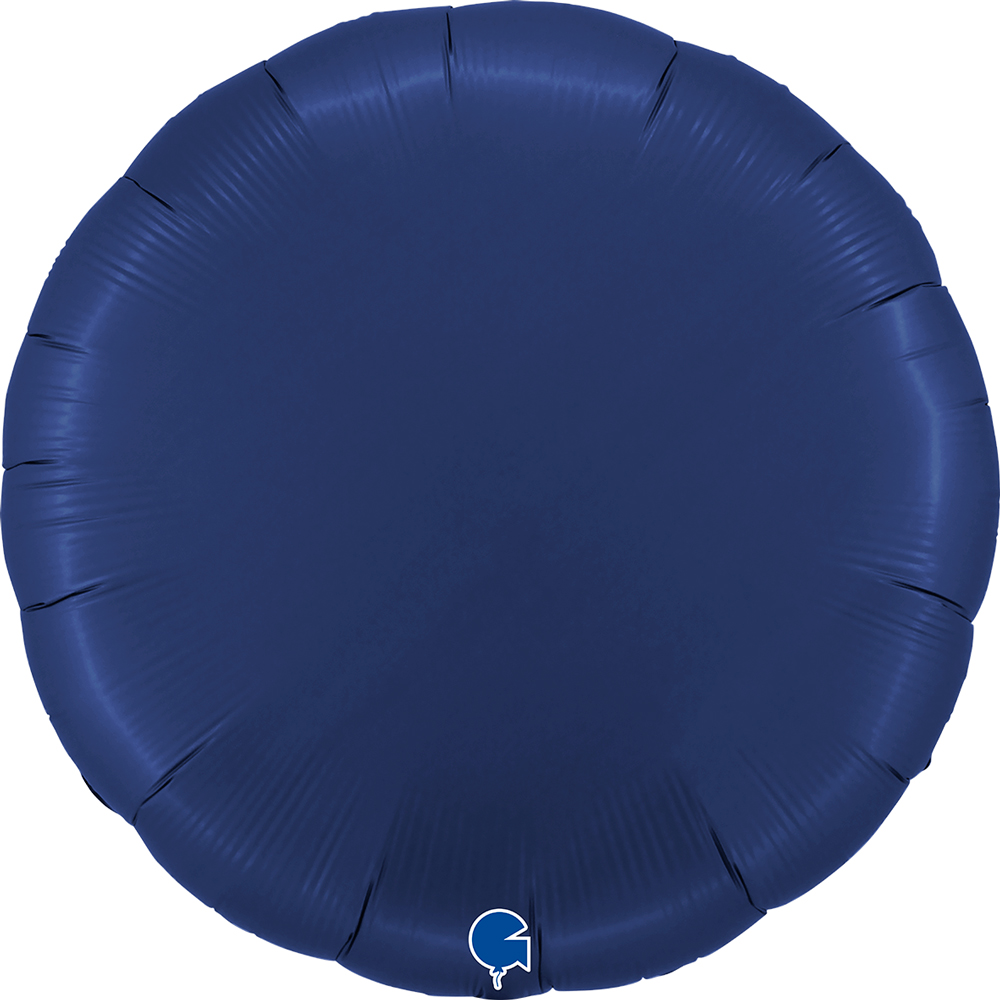 Round Satin Navy Blue - 36 inch - Grabo