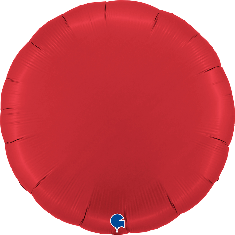 Round Satin Rubin Red - 36 inch - Grabo