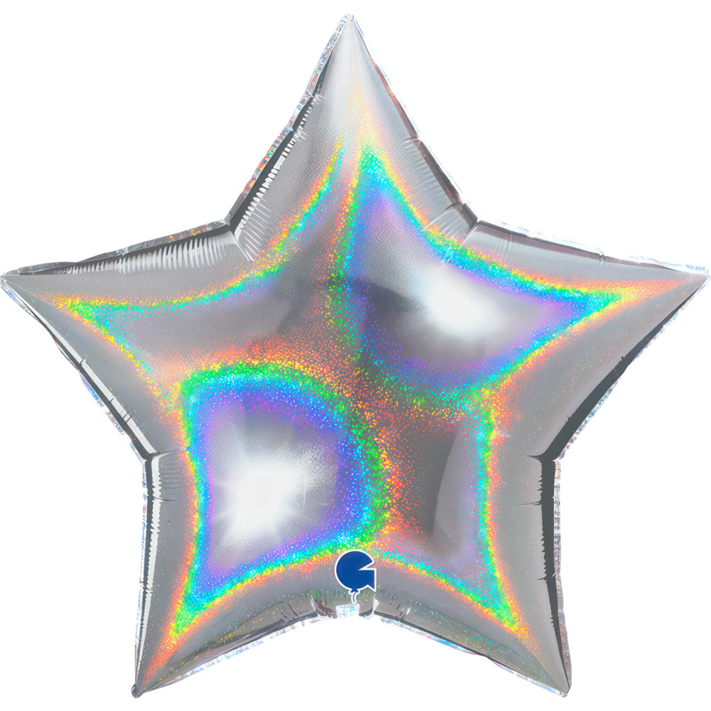 Star Glittering Silver  - 36 inch - Grabo