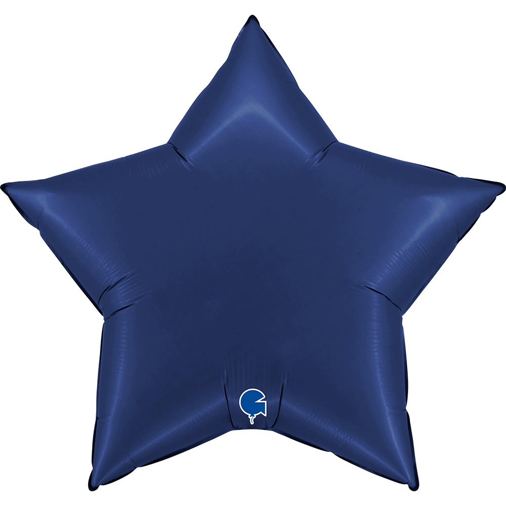 Star Satin Navy Blue - 36 inch - Grabo