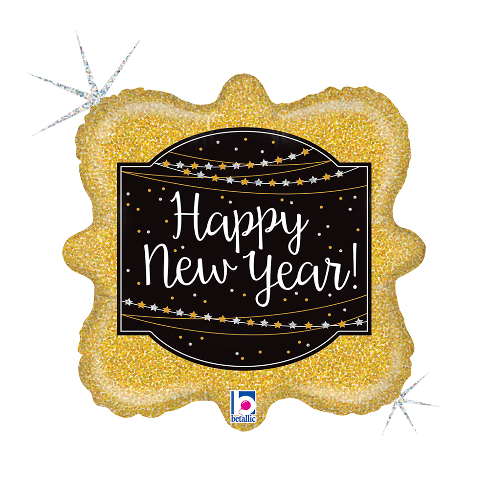 Happy New Year - Square - 18 inch - Betallic