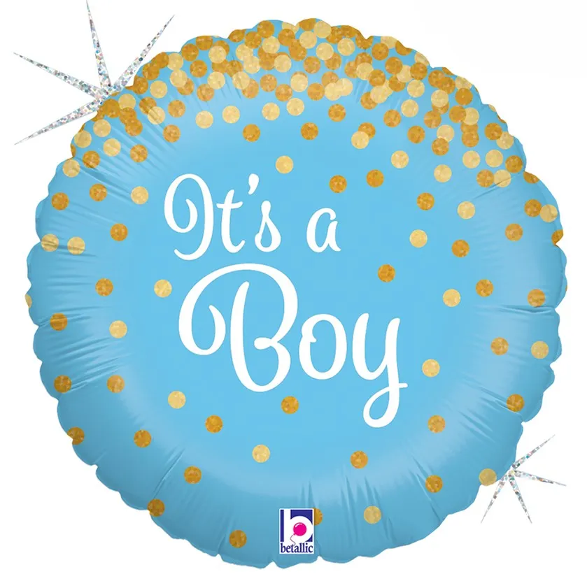 Glittering It's A Boy - 18 inch - Betallic