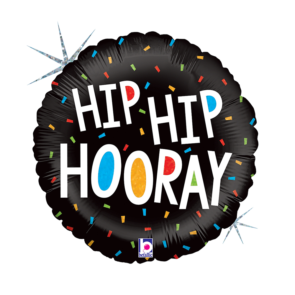 [36671H-P] Hip Hip Hooray - 18 inch - Betallic