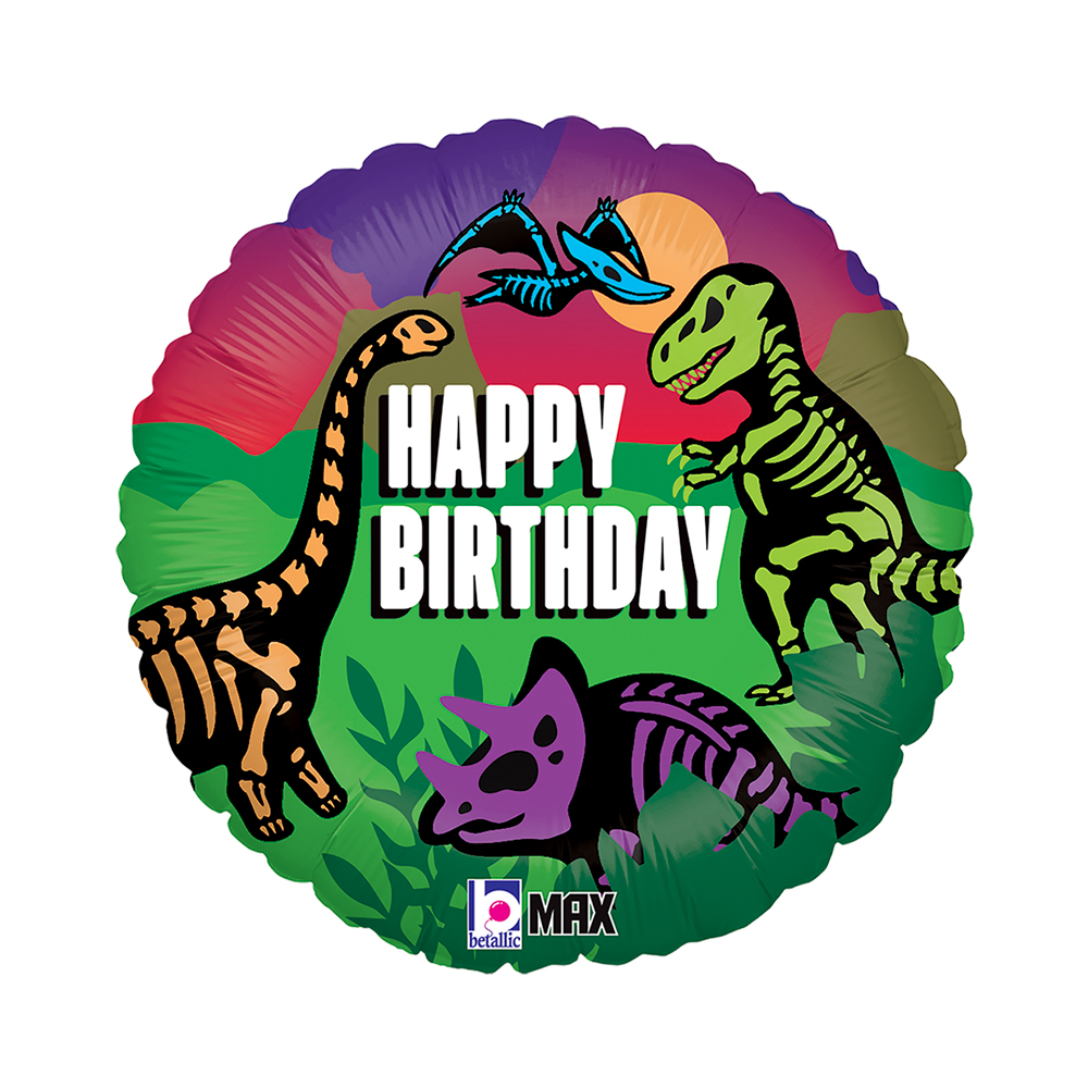 Jurassic Birthday - 18 inch - Betallic