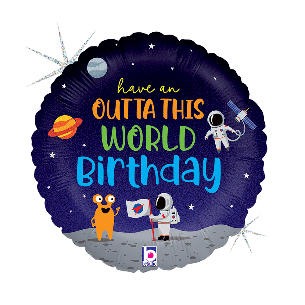 Outta This World Birthday - 18 inch - Grabo