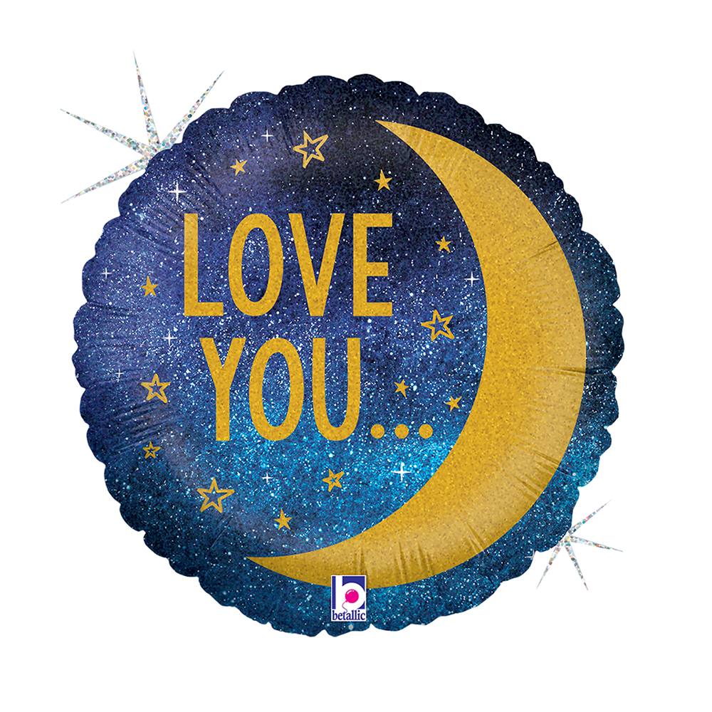 Love You To The Moon And Back - 18 inch - Betallic
