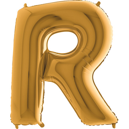 [372G-P] Letter R - Gold - 40 inch - Grabo
