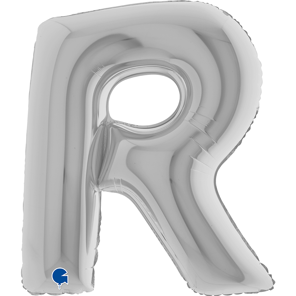 Letter R - Silver - 40 inch - Grabo