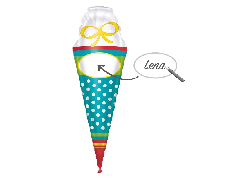 School Cornet Personalizable - 44 inch - Anagram