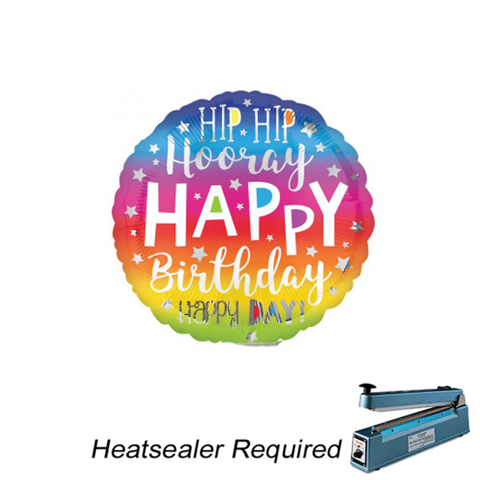 Hip Hip Hooray - Happy Birthday - 9 inch - Anagram