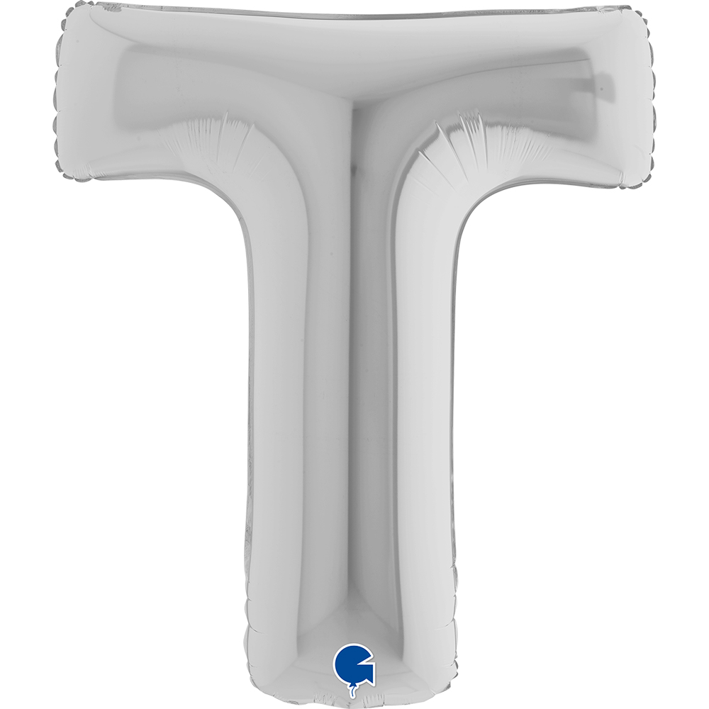 Letter T - Silver - 40 inch - Grabo