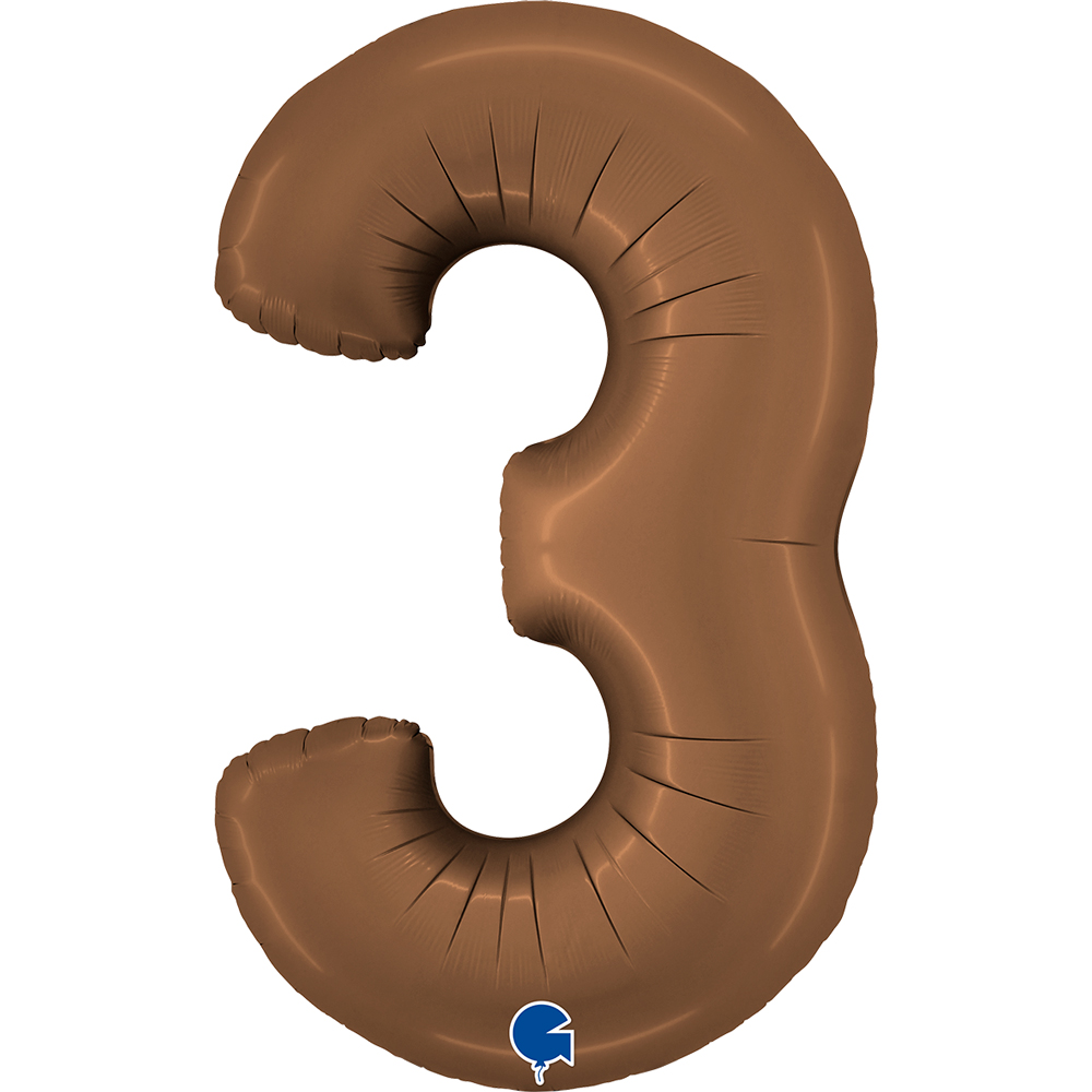 [400300SCT-P] Number 3 - Satin Chocolate - 40 inch - Grabo