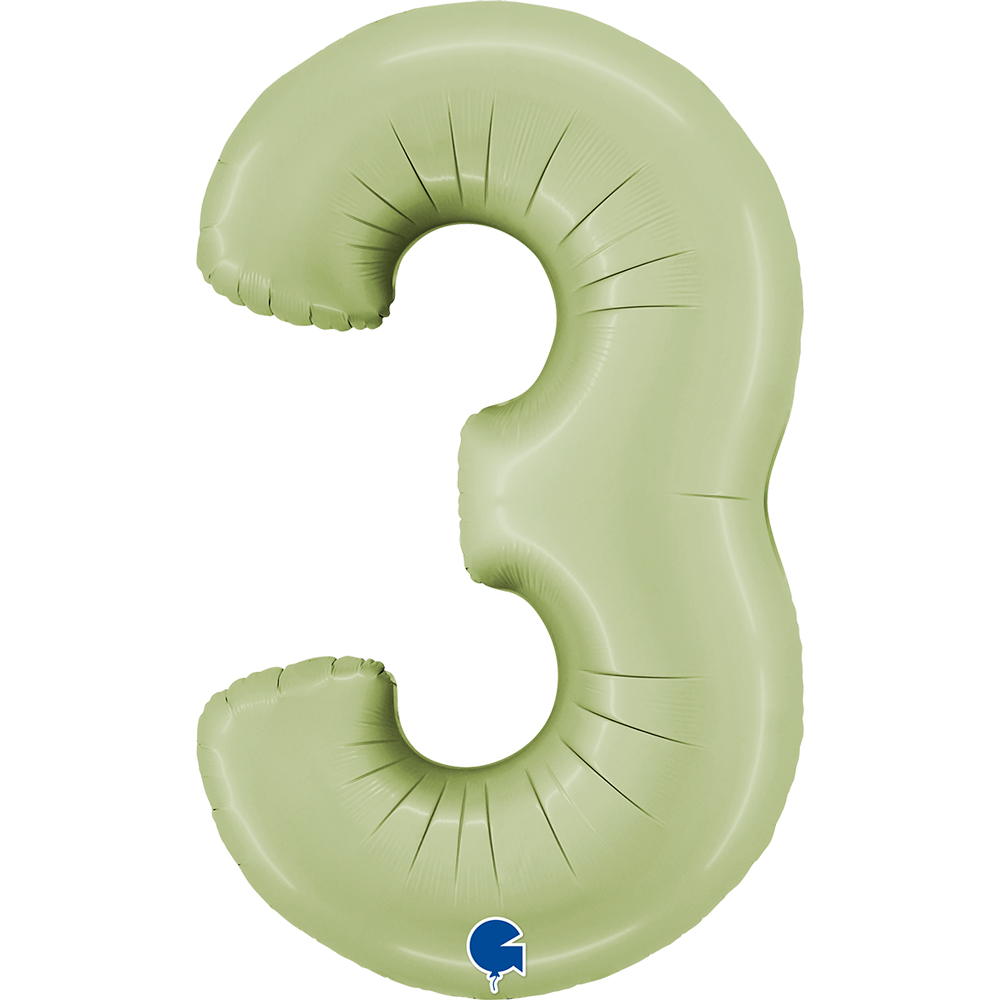 [400300SOGR-P] Number 3 - Satin Olive Green - 40 inch - Grabo