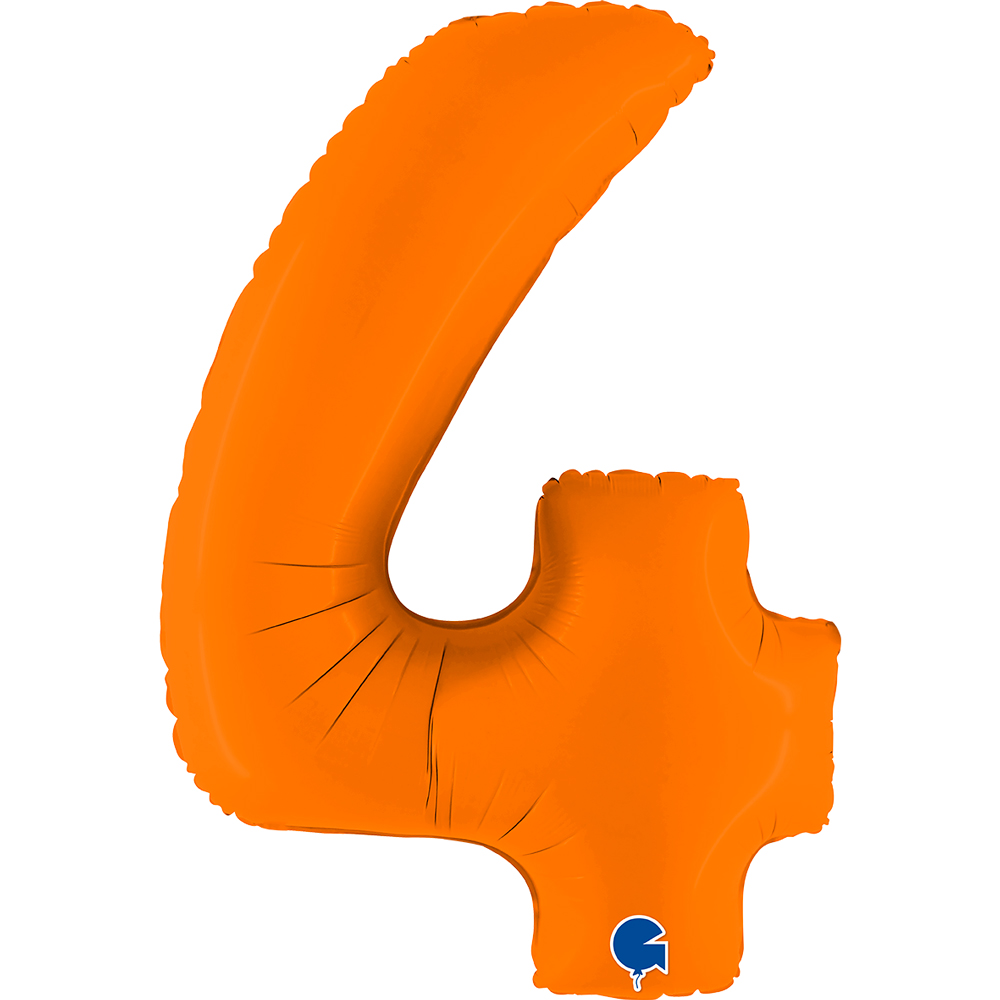 [400400MO-P] Number 4 - Matte Orange - 40 inch - Grabo