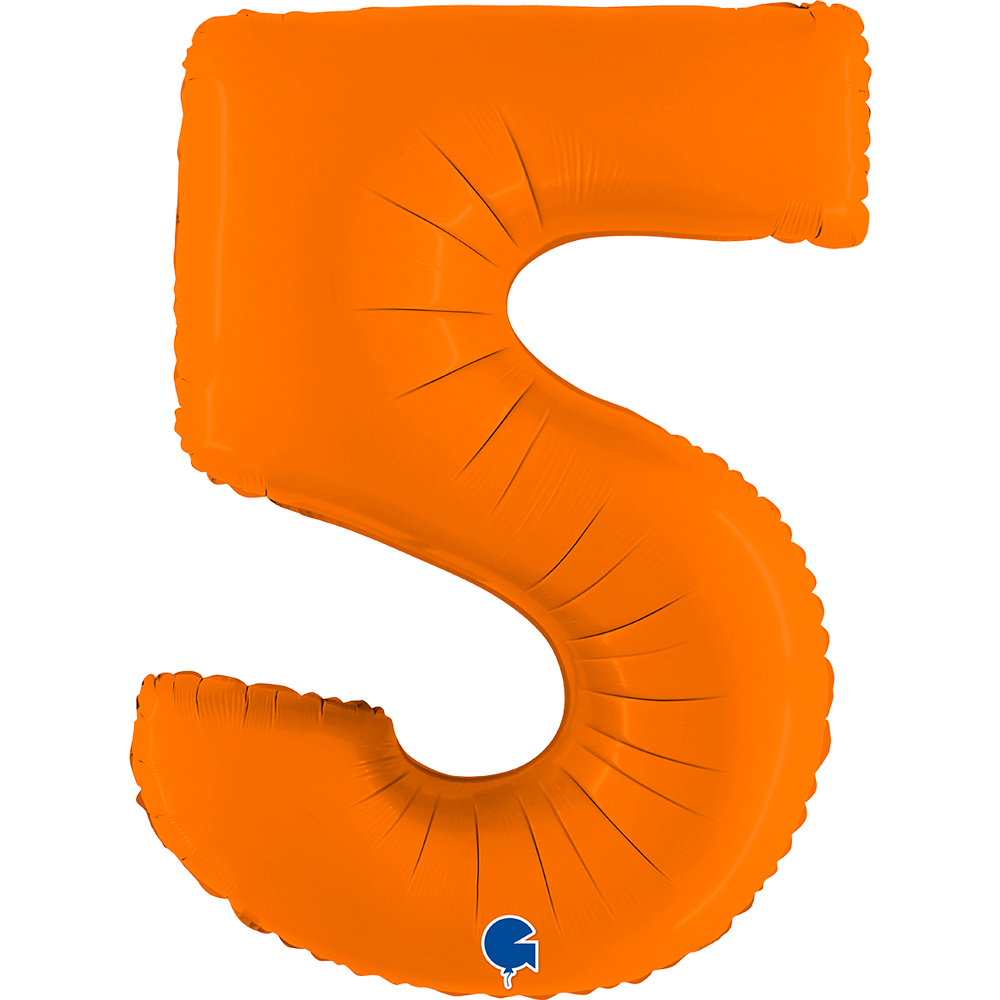 [400500MO-P] Number 5 - Matte Orange - 40 inch - Grabo