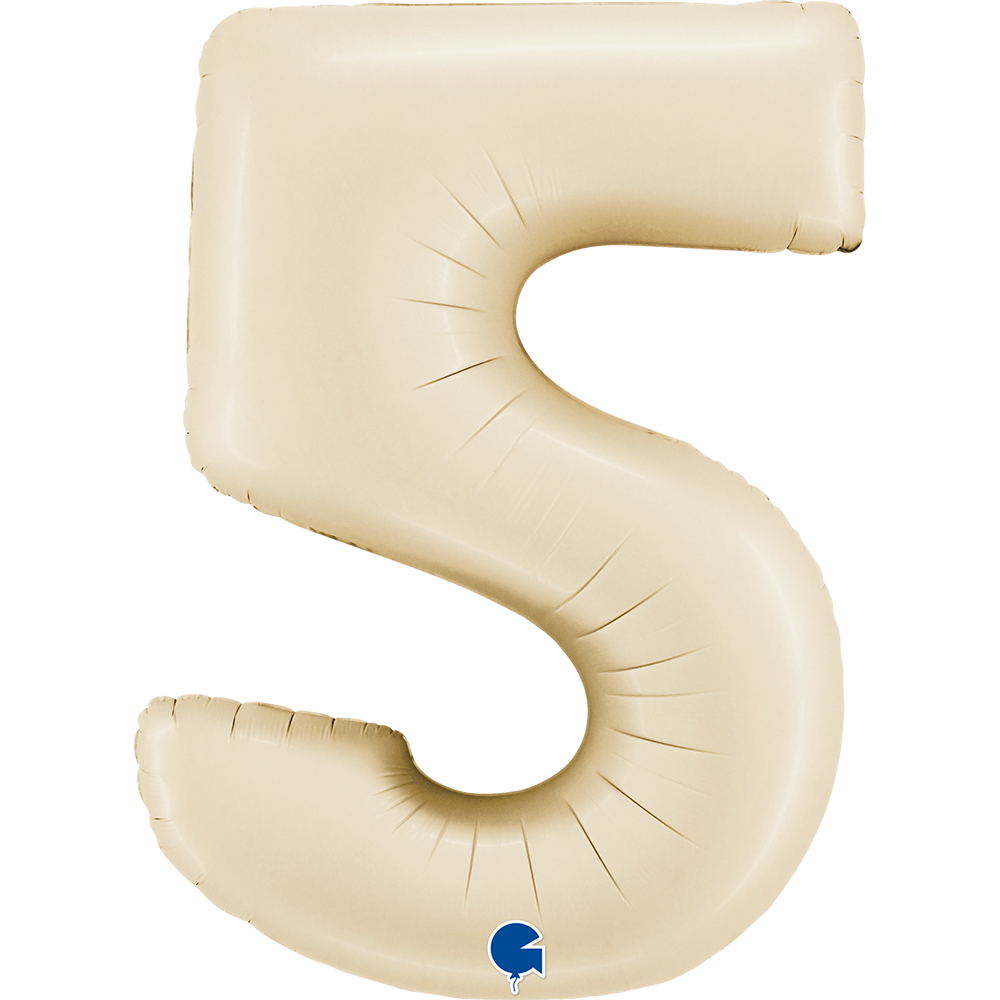 [400500SCR-P] Number 5 - Satin Cream - 40 inch - Grabo