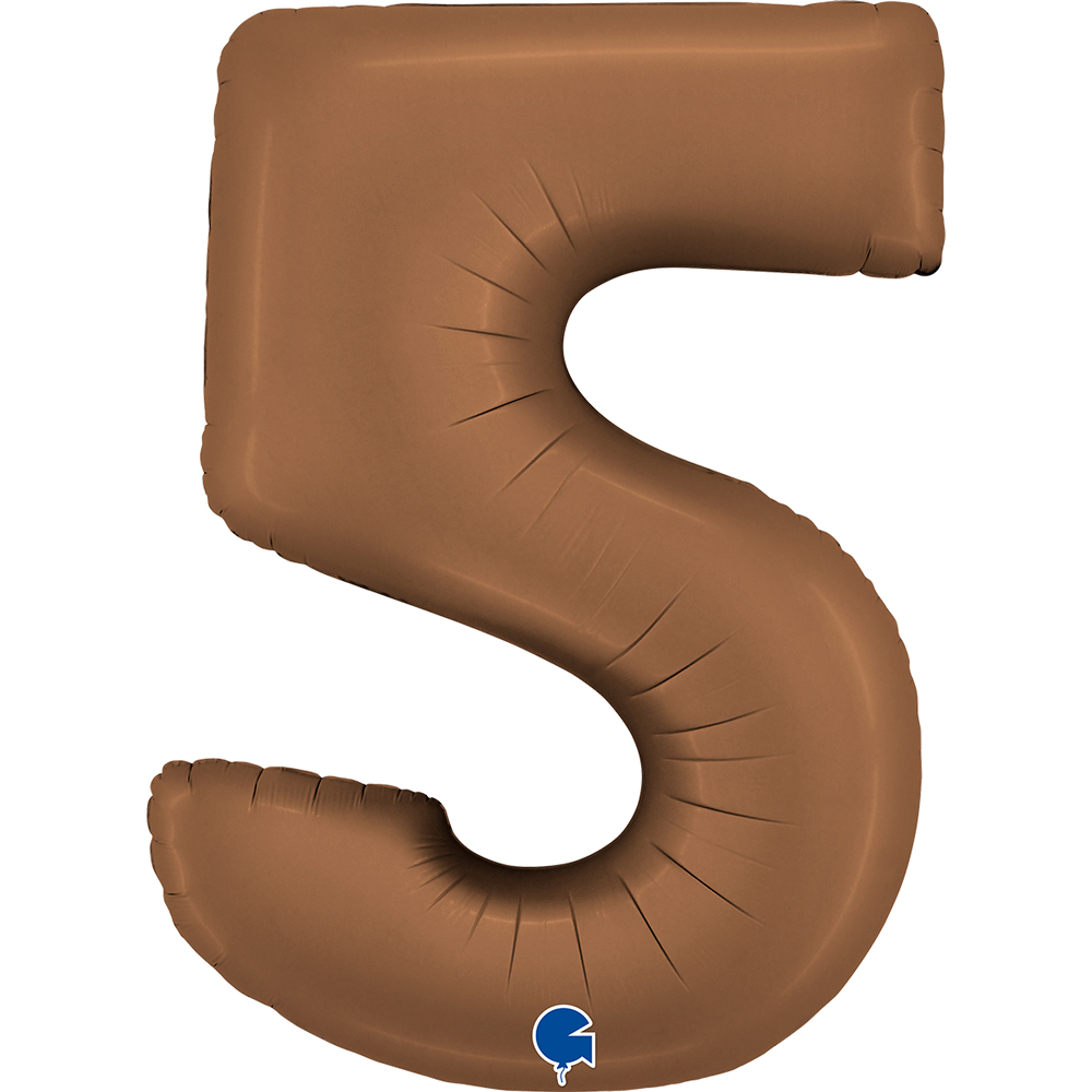 [400500SCT-P] Number 5 - Satin Chocolate - 40 inch - Grabo
