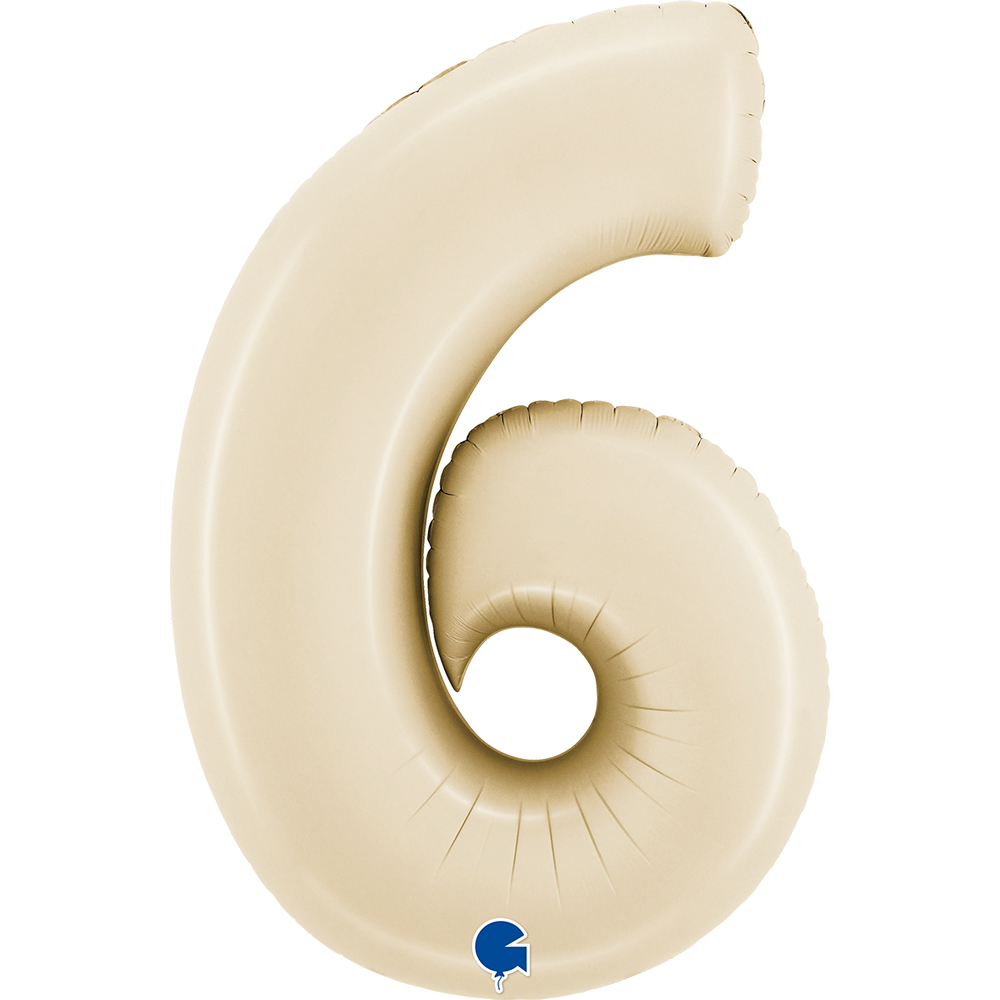 [400600SCR-P] Number 6 - Satin Cream - 40 inch - Grabo