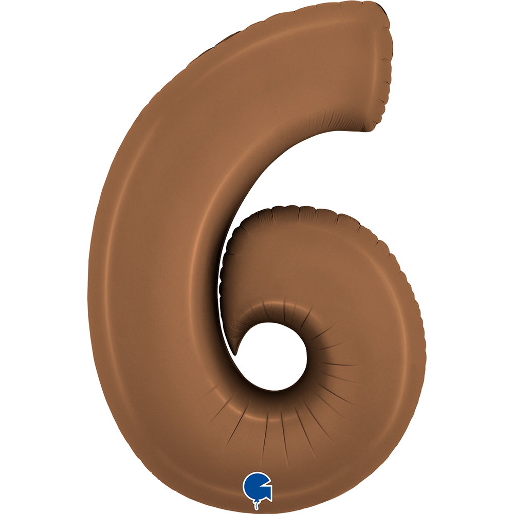 [400600SCT-P] Number 6 - Satin Chocolate - 40 inch - Grabo