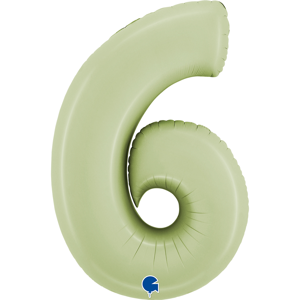 [400600SOGR-P] Number 6 - Satin Olive Green - 40 inch - Grabo