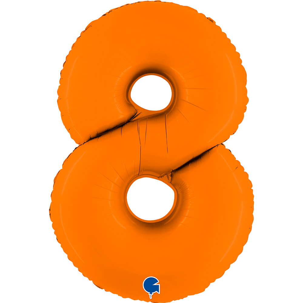 [400800MO-P] Number 8 - Matte Orange - 40 inch - Grabo