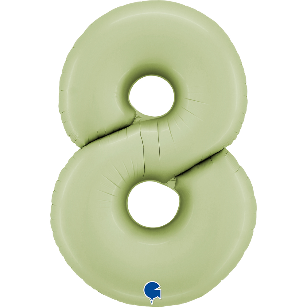 [400800SOGR-P] Number 8 - Satin Olive Green - 40 inch - Grabo