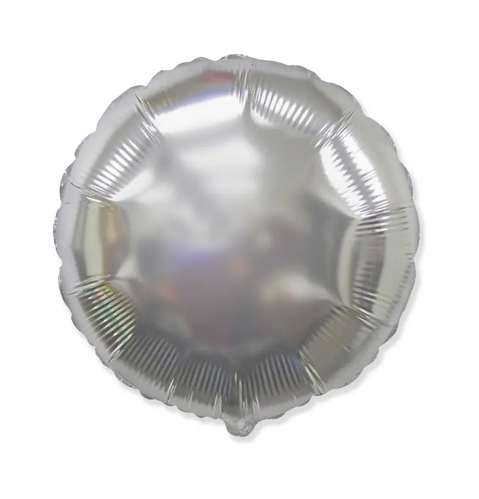 Round Silver - 18 inch - Flex - 10 Stuks